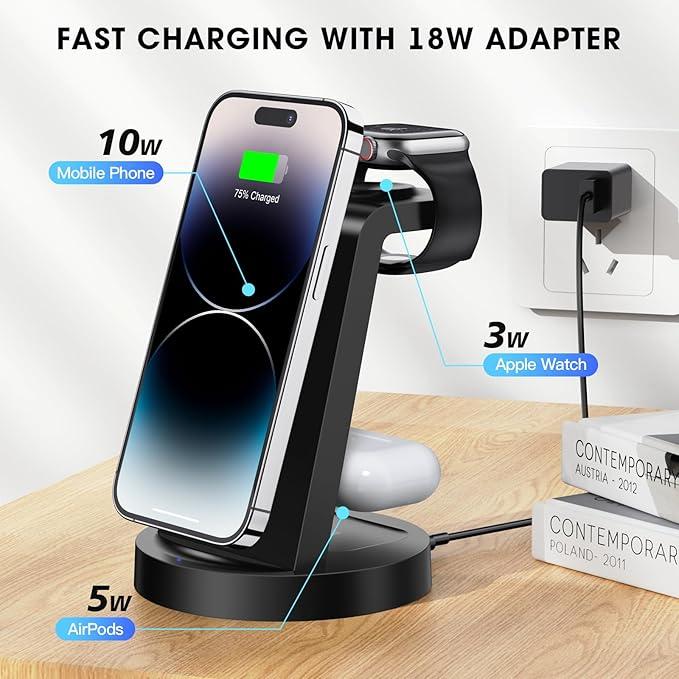 3-in-1 Wireless Charging Station view 4