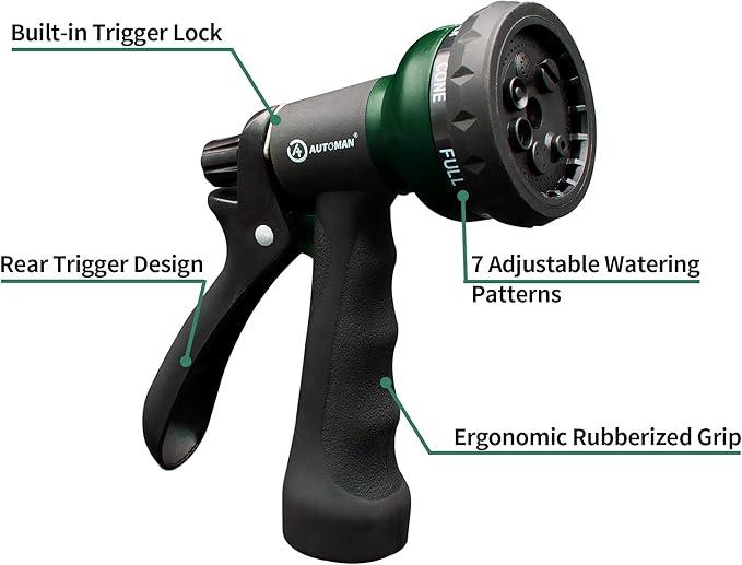 AUTOMAN Adjustable Garden Hose Nozzle view 2